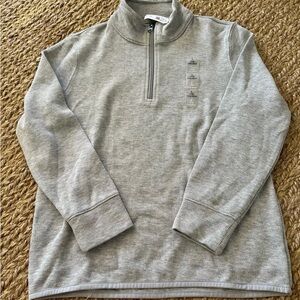 Gap Boys 1/4 Zip Gray Long Sleeve Shirt Size Large (10) NWT